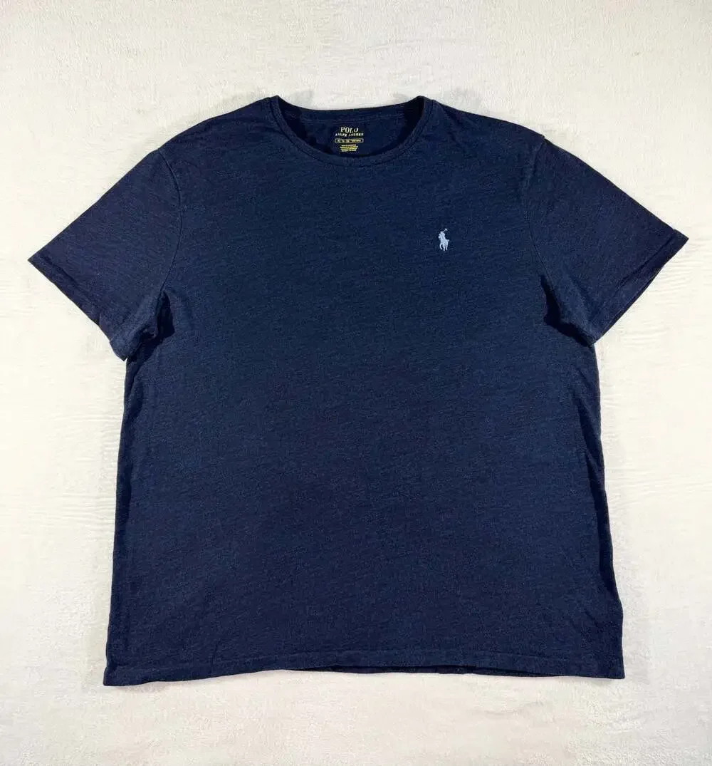 Polo Ralph Lauren Men's Super Soft Crewneck Short Sleeve T-Shirt in Navy, xL